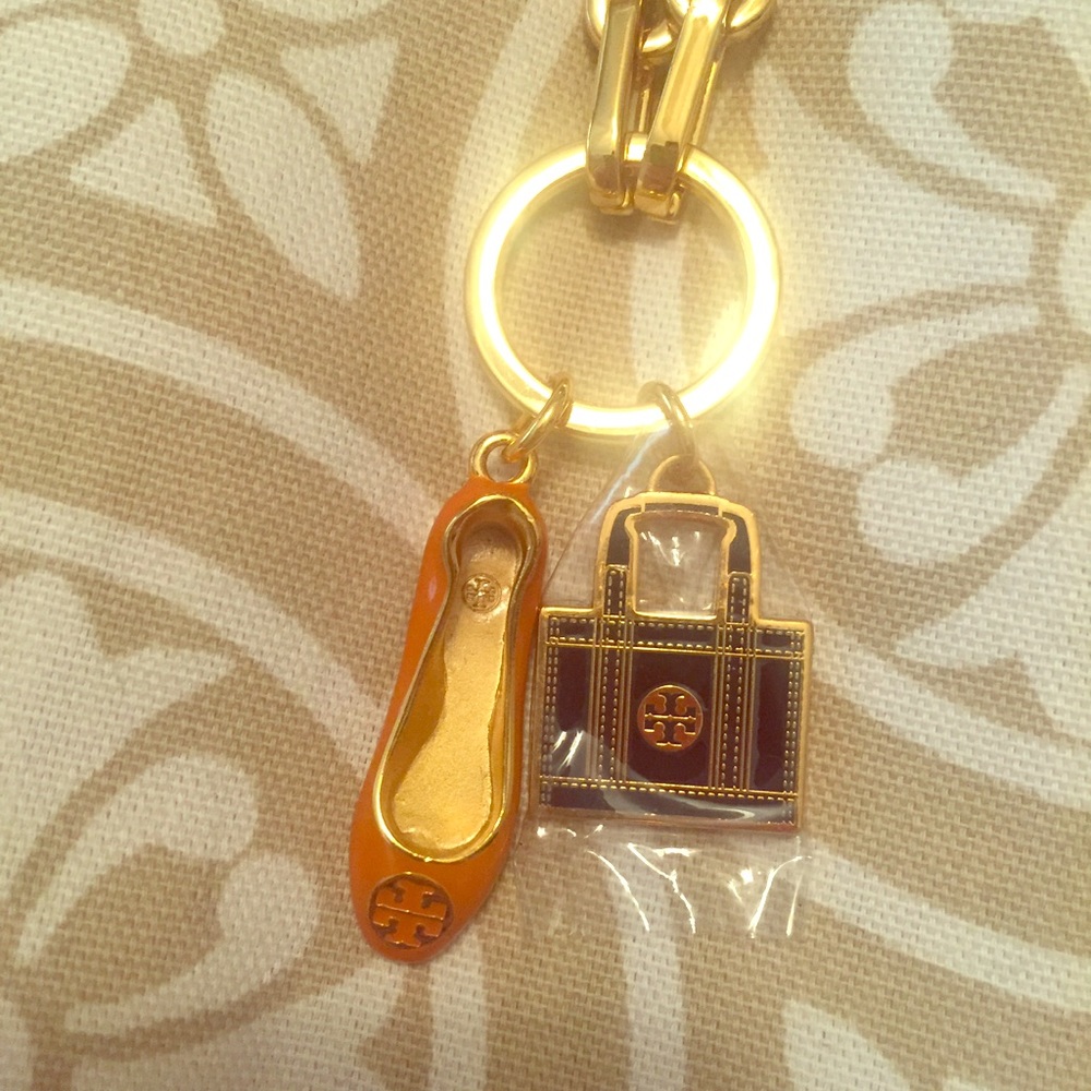 Tory Burch Long Gold Necklace Reva & Ella Charms